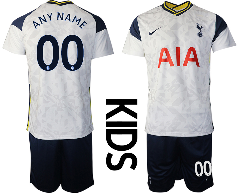 Youth 2020-2021 club Tottenham home customized white Soccer Jerseys